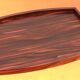 Art deco serving tray rosewood veneer / side handles