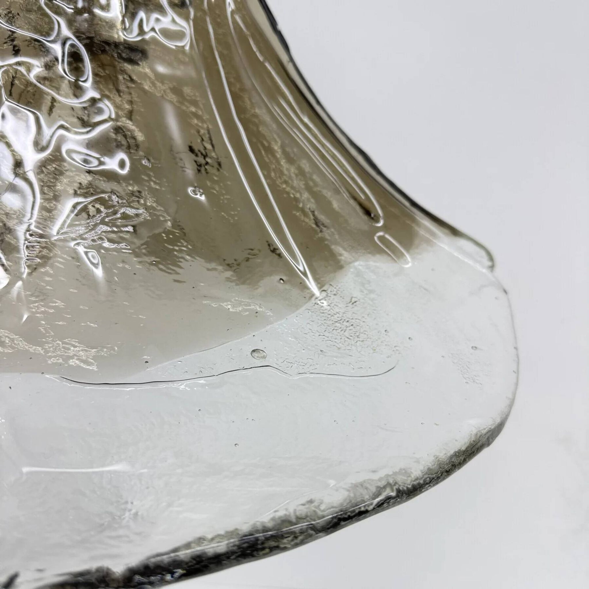 Murano glass flower pendant lamp by Carlo Nason for Mazzega, 1970s