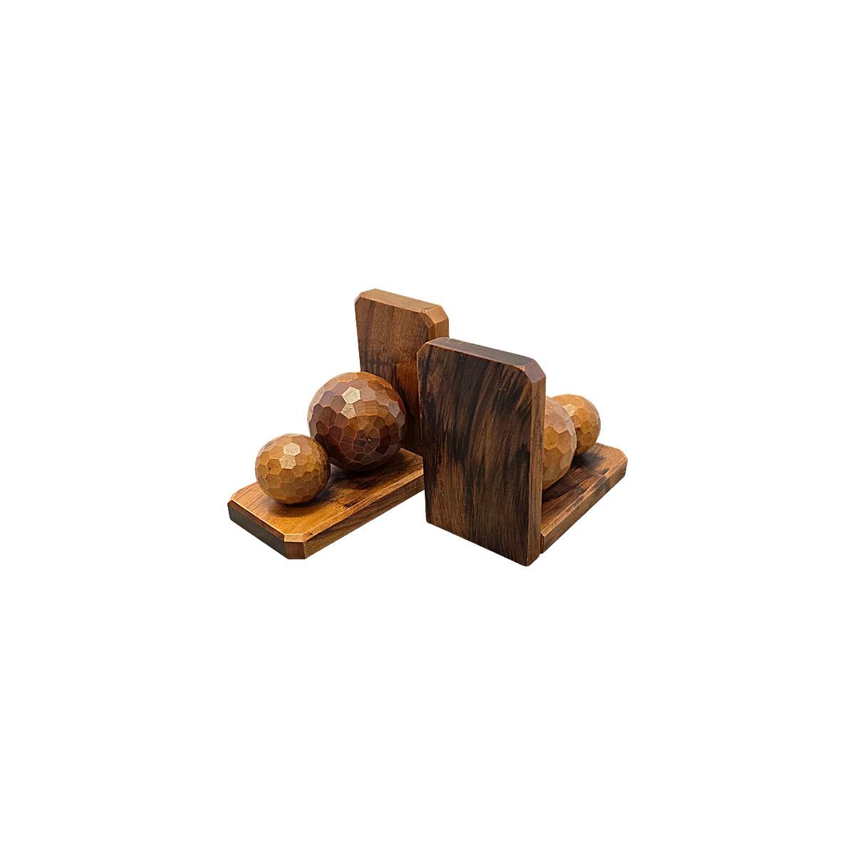 Supports de livres en bois vintage français