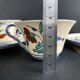 Set of 4 handmade cups and saucers – Hand-painted – Izni style