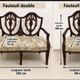 Set of carved wooden armchairs - Classic style - Chiniot, Pakistan