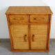 Buffet braided wicker and bamboo