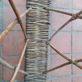 Metal and wicker magazine door