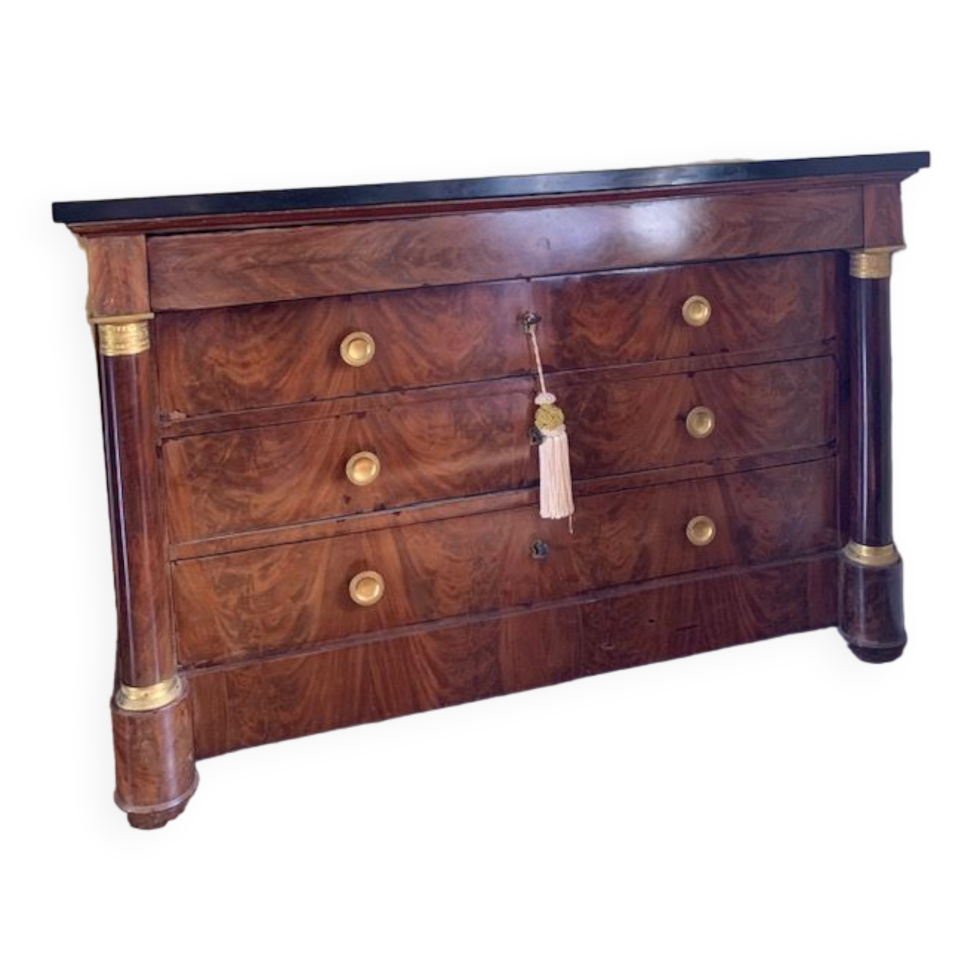 Commode époque empire acajou