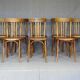 Set of 8 Fischel bentwood Bistrot chairs circa 1930