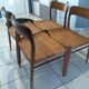 Designer Niels Otto Moller 1960's Suite of 4 Scandinavian Chairs