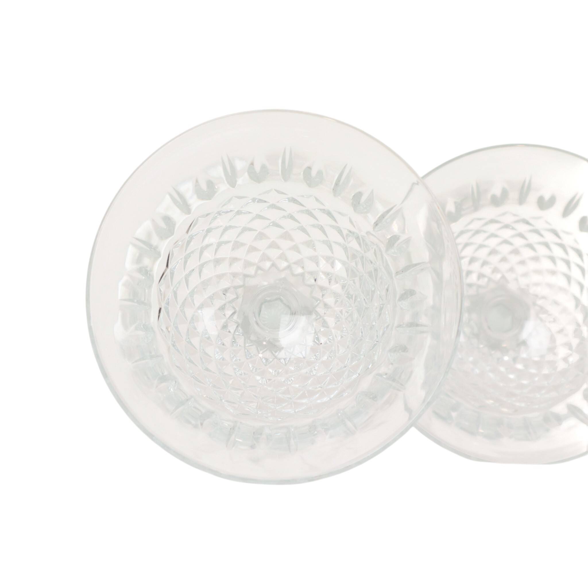 Set of 7 Regency Fidenza Crystal Champagne Glasses