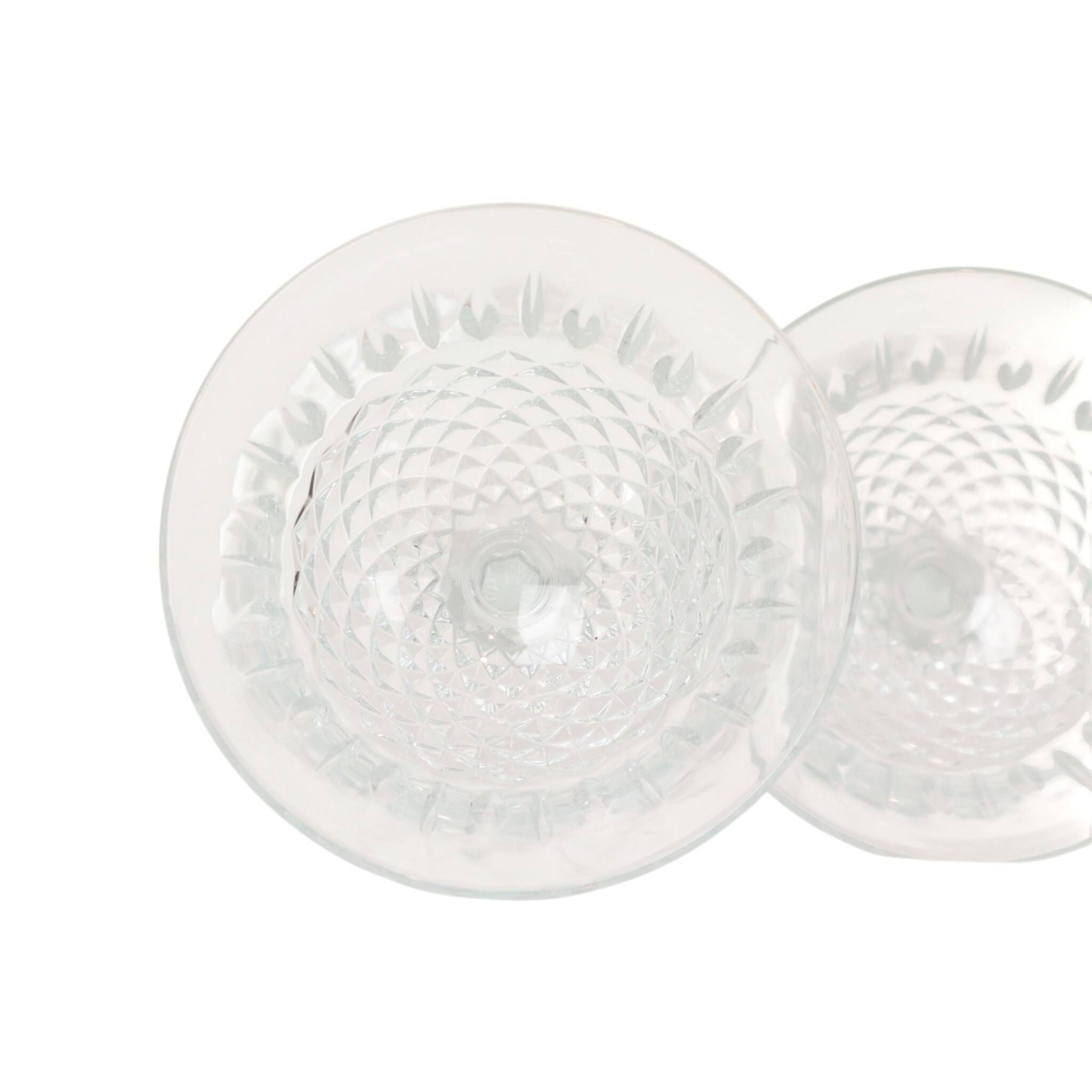 Set of 7 Regency Fidenza Crystal Champagne Glasses