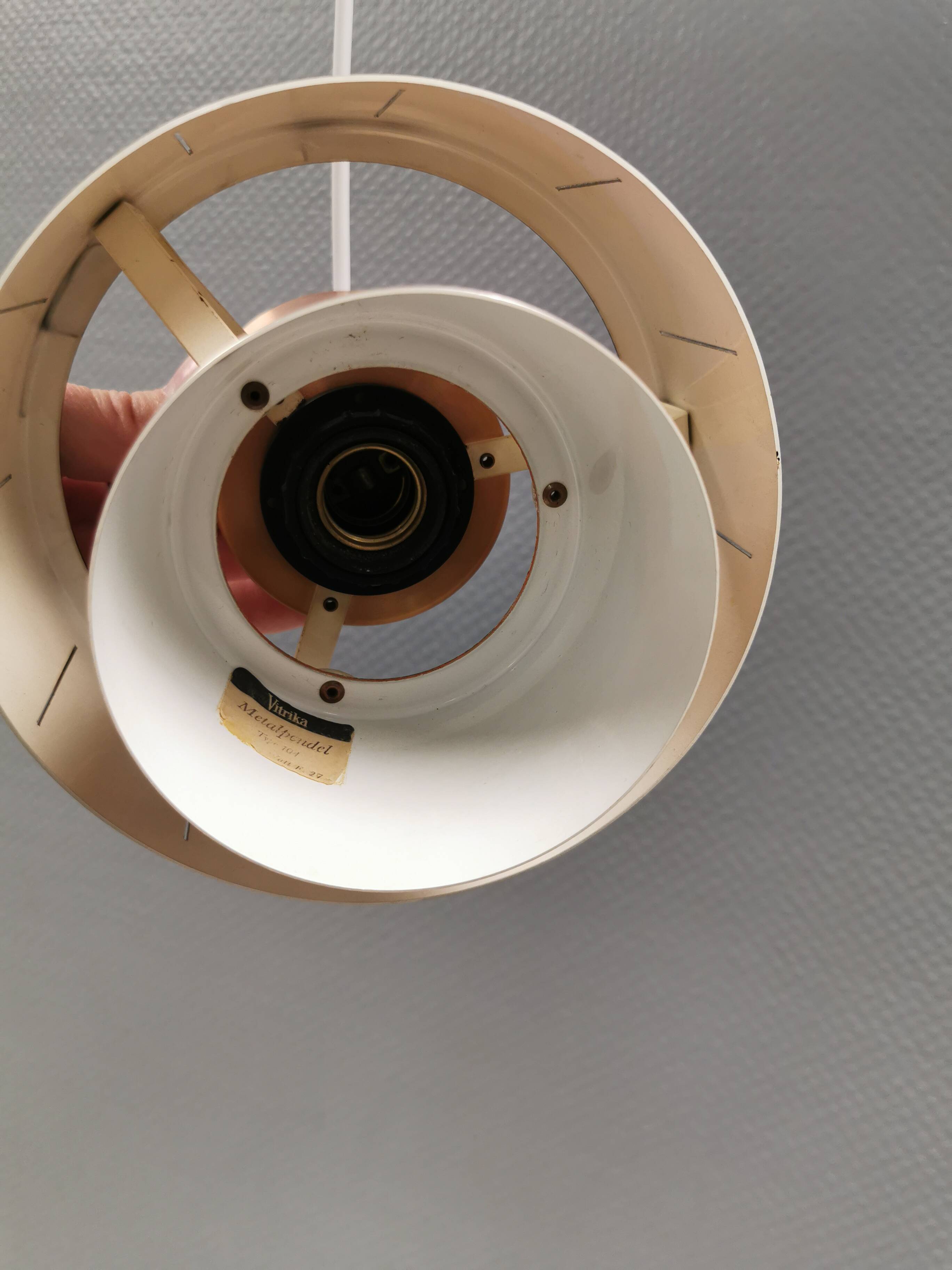 Small Vitrika hanging lamp from the 1980s Denmark