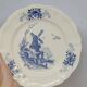 8 Grandes Assiettes Plates Vintage Sarreguemines Flandre Et Surrey Décor Bl