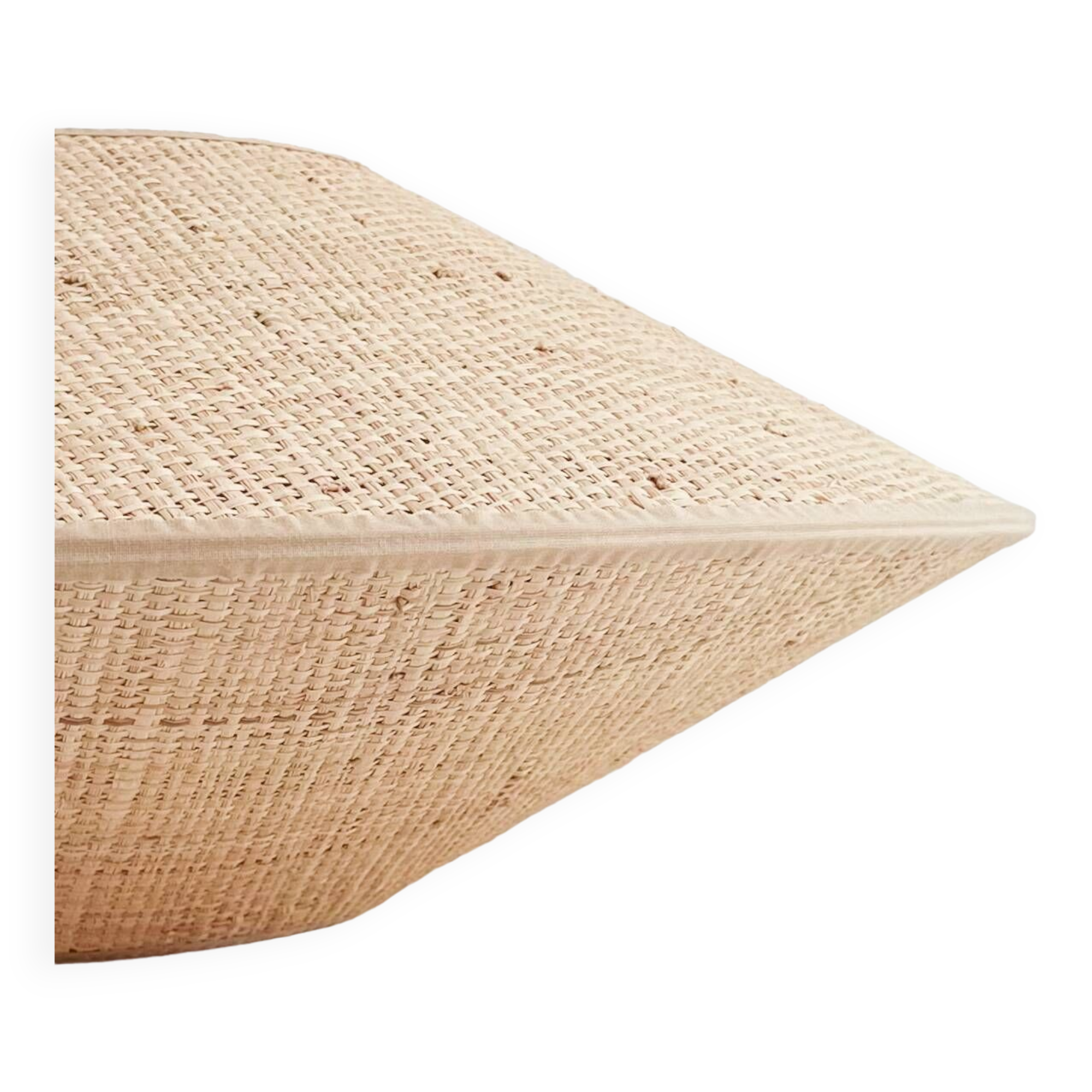 Woven rattan pendant light