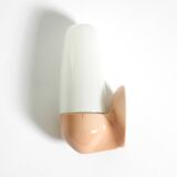 Beautiful Mid Century Modern glass ceramic wall lamp by Wagenfeld