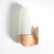 Beautiful Mid Century Modern glass ceramic wall lamp by Wagenfeld