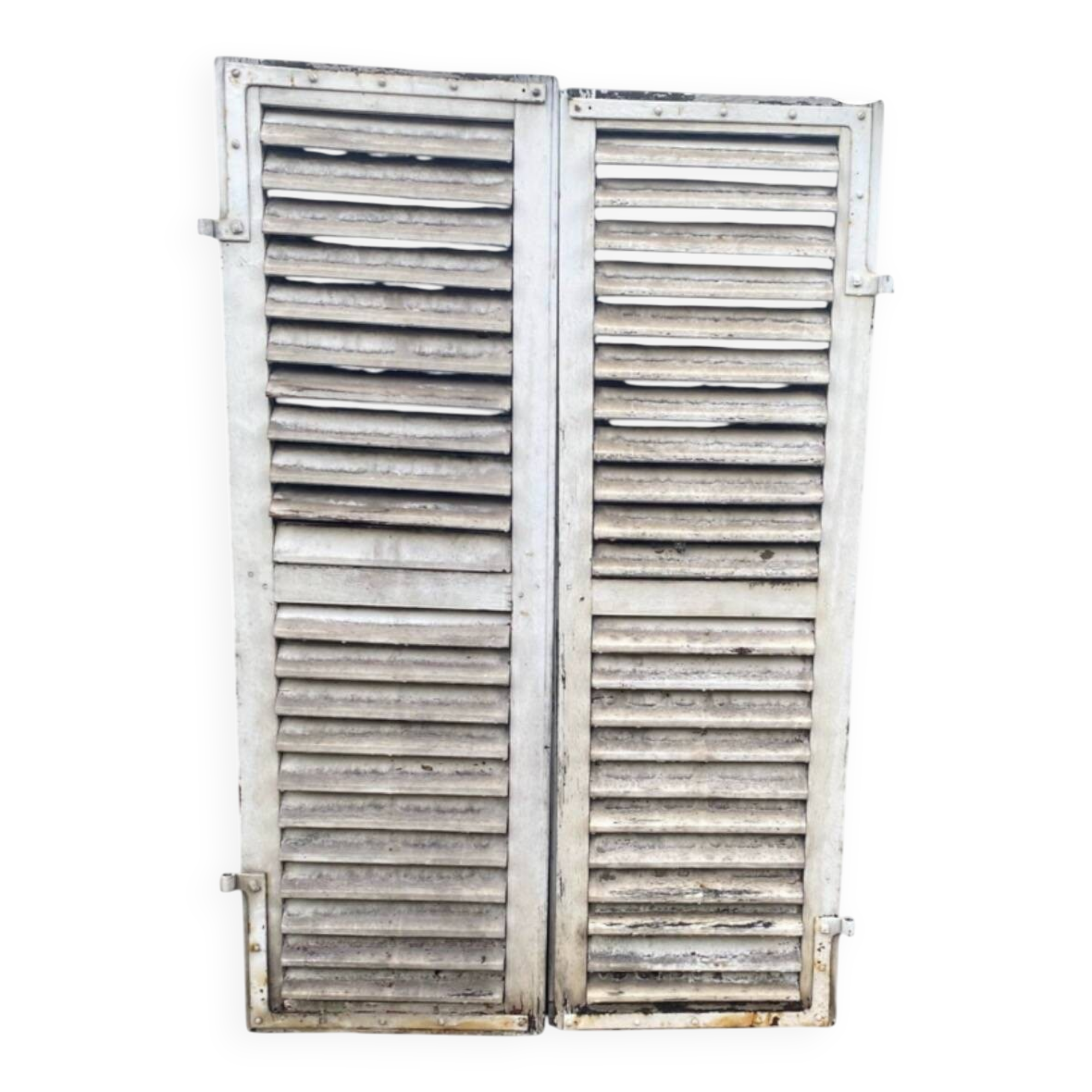 Old wooden shutter blinds