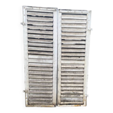 Old wooden shutter blinds