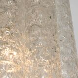 Pair of Murano glass tube pendants by Doria, Germany, 1960s.