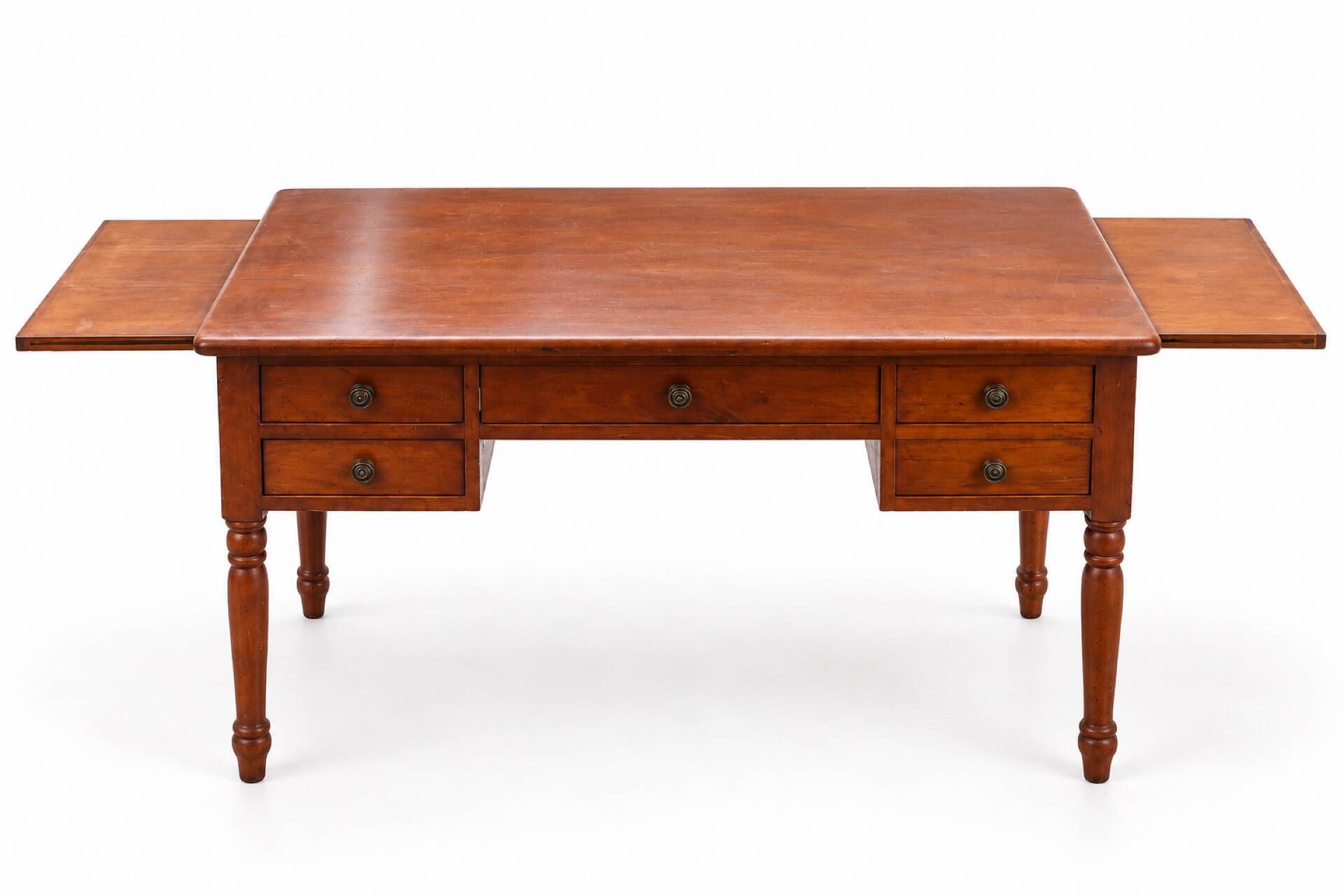Bureau en merisier massif à rallonges – style classique