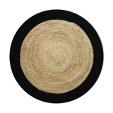 Round jute rug 160 cm