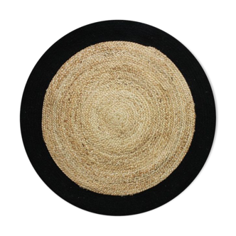 Round jute rug 160 cm