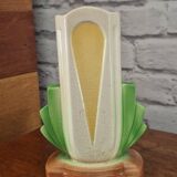 Sarreguemines ART DECO Vase 1935-40 Rare