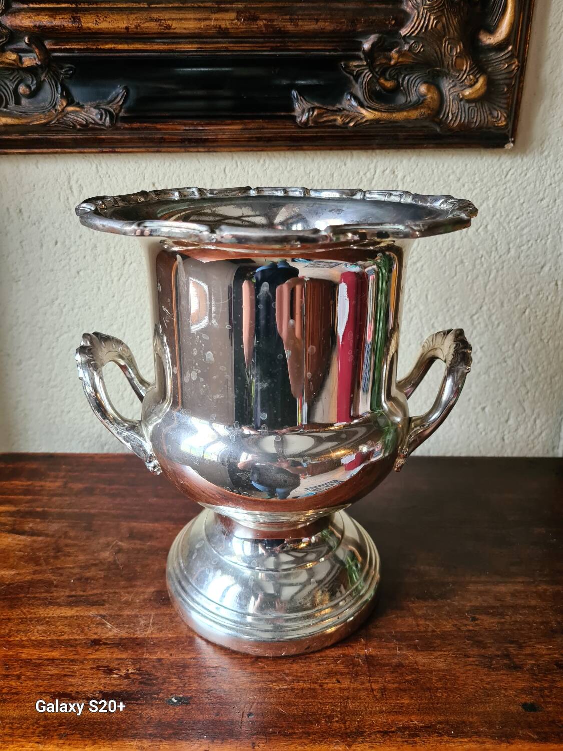 Silver-plated champagne bucket