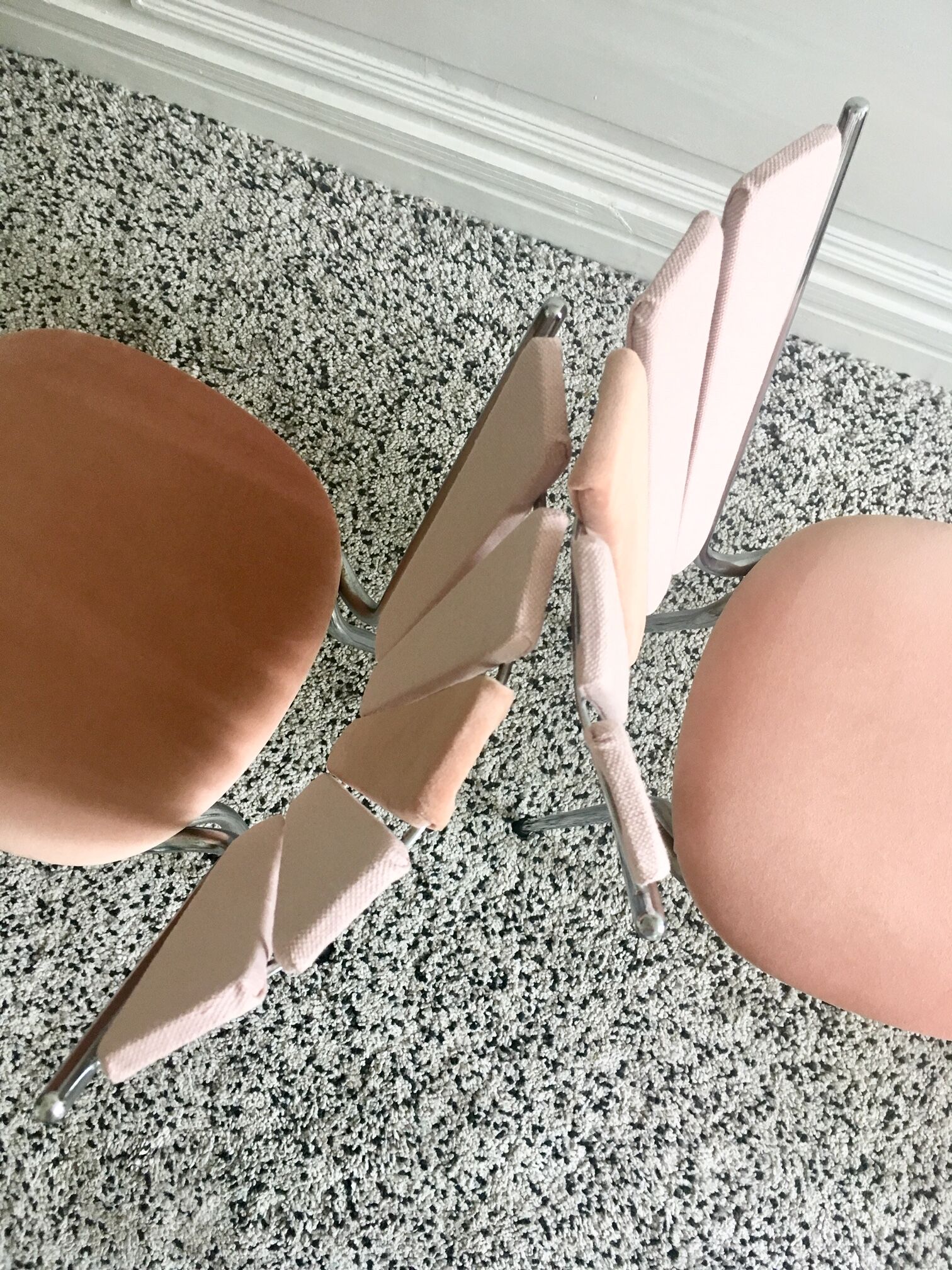 restored vintage "petal" chairs
