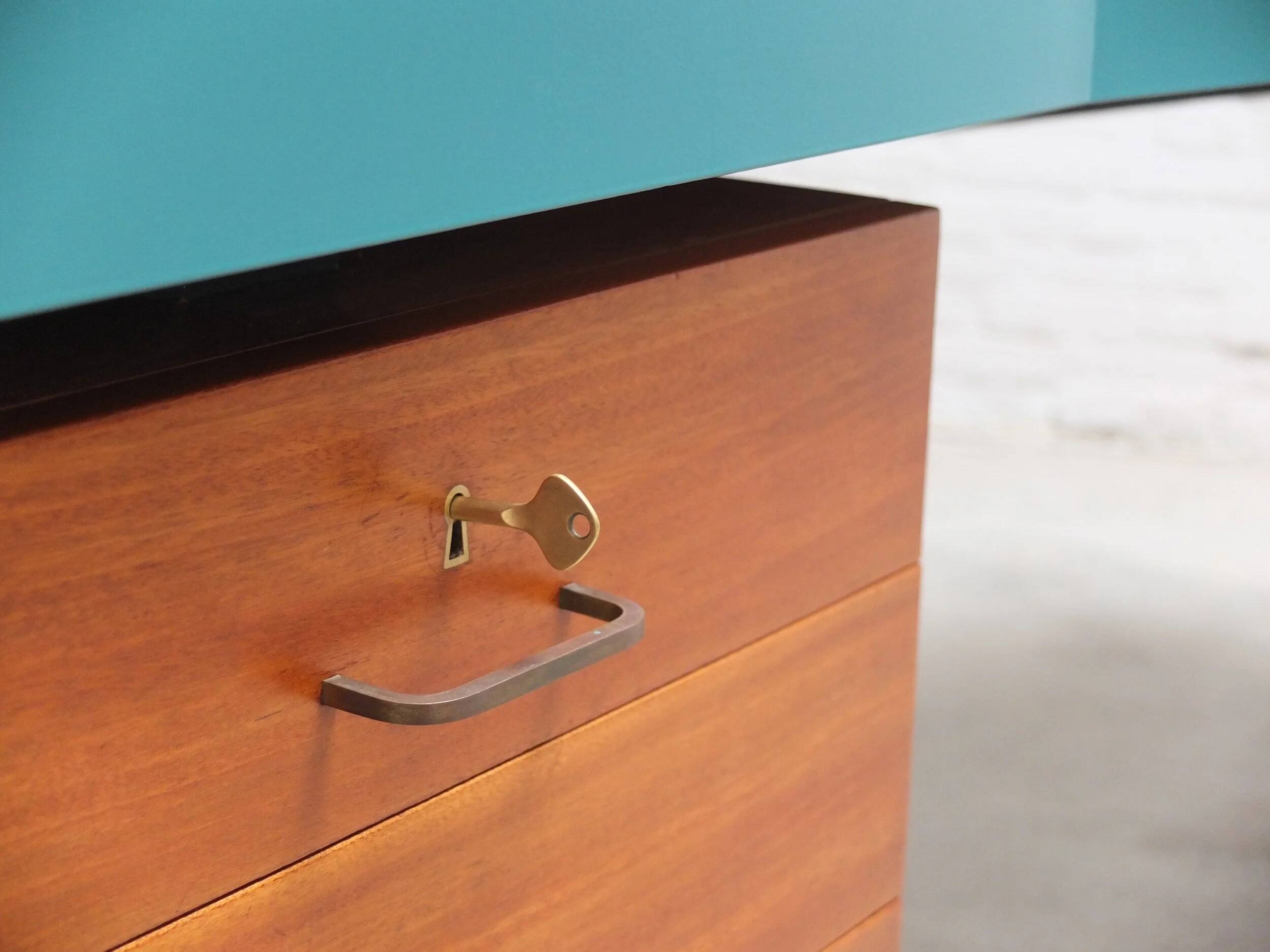 'Boomerang' ultra-rare desk by Jos De Mey for Van Den Berghe-Pauvers, 1960s.