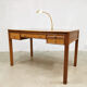 Vintage rattan caned desk Eleanor Forbes Mcguire San Francisco