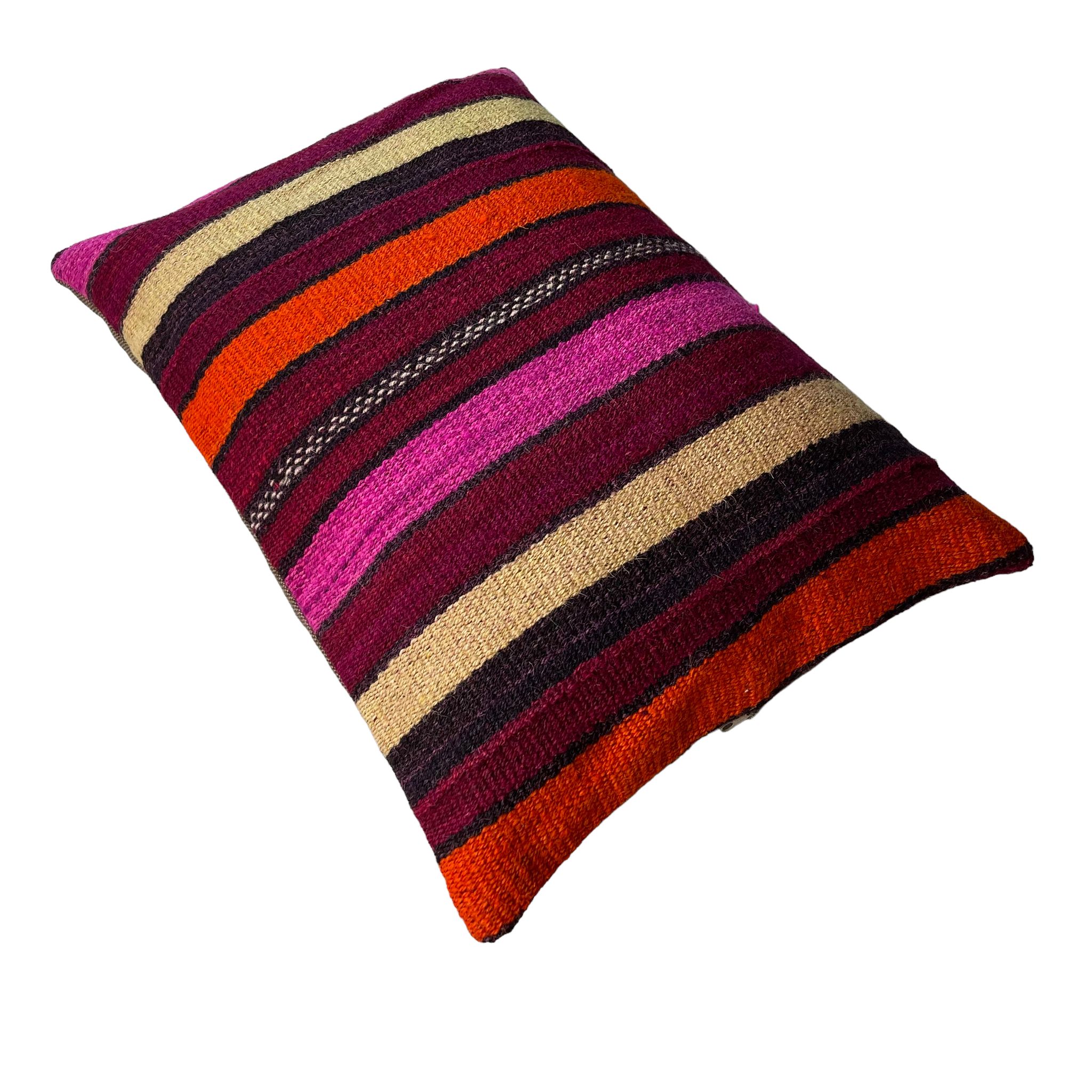 Housse de coussin vintage turque faite à la main, 40 x 60 cm
