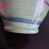 Multicolored ceramic vase