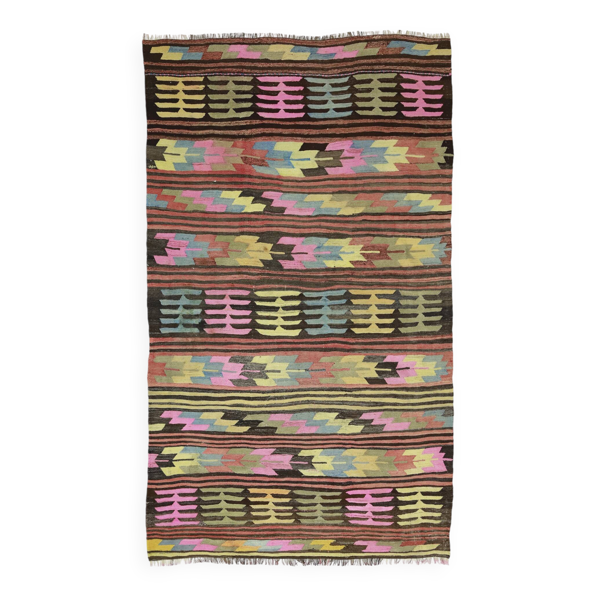 Handwoven Vintage Rug – Natural and Elegant 166x 268 cm