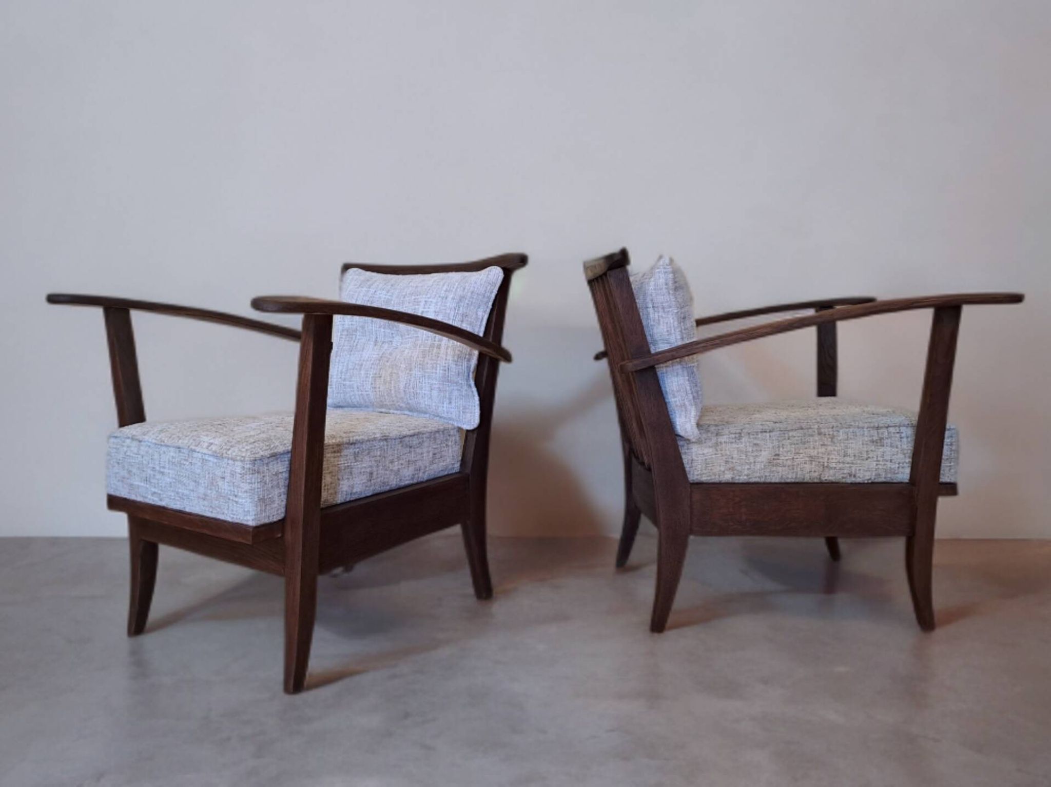 Paire de fauteuils ULUV tchèques, 1950