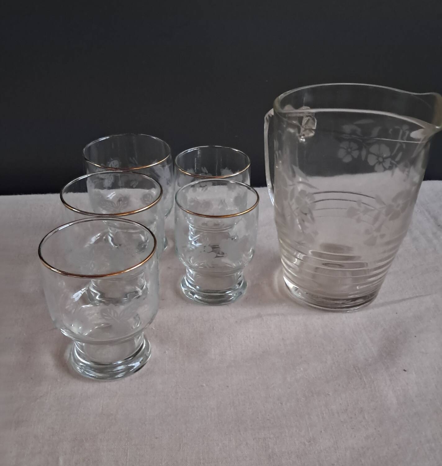 Carafe et verres