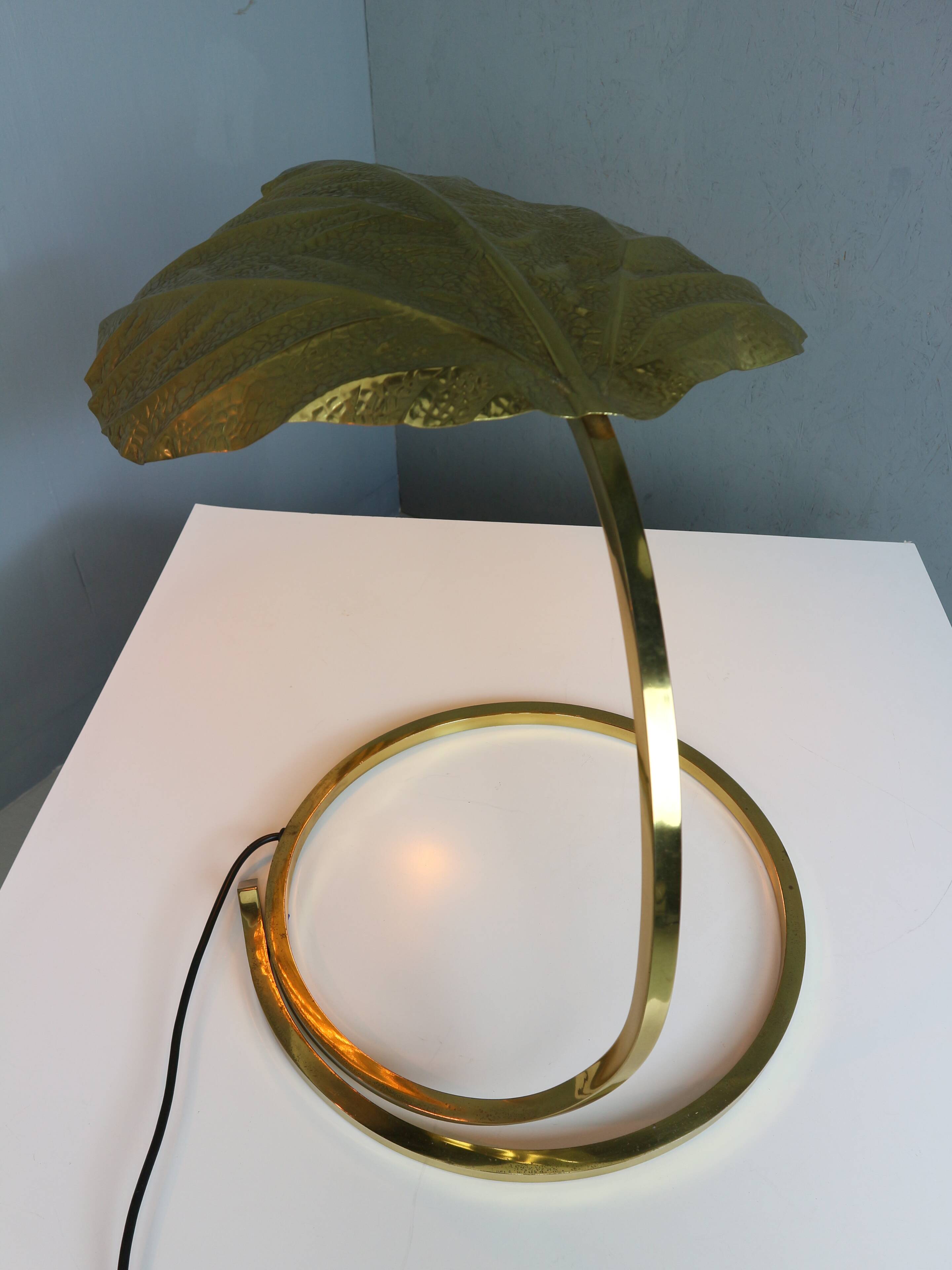 Tommaso Barbi "Rhubarb" table lamp by Bottega Gadda Italy, 1970