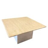 Travertine coffee table / end table 1970