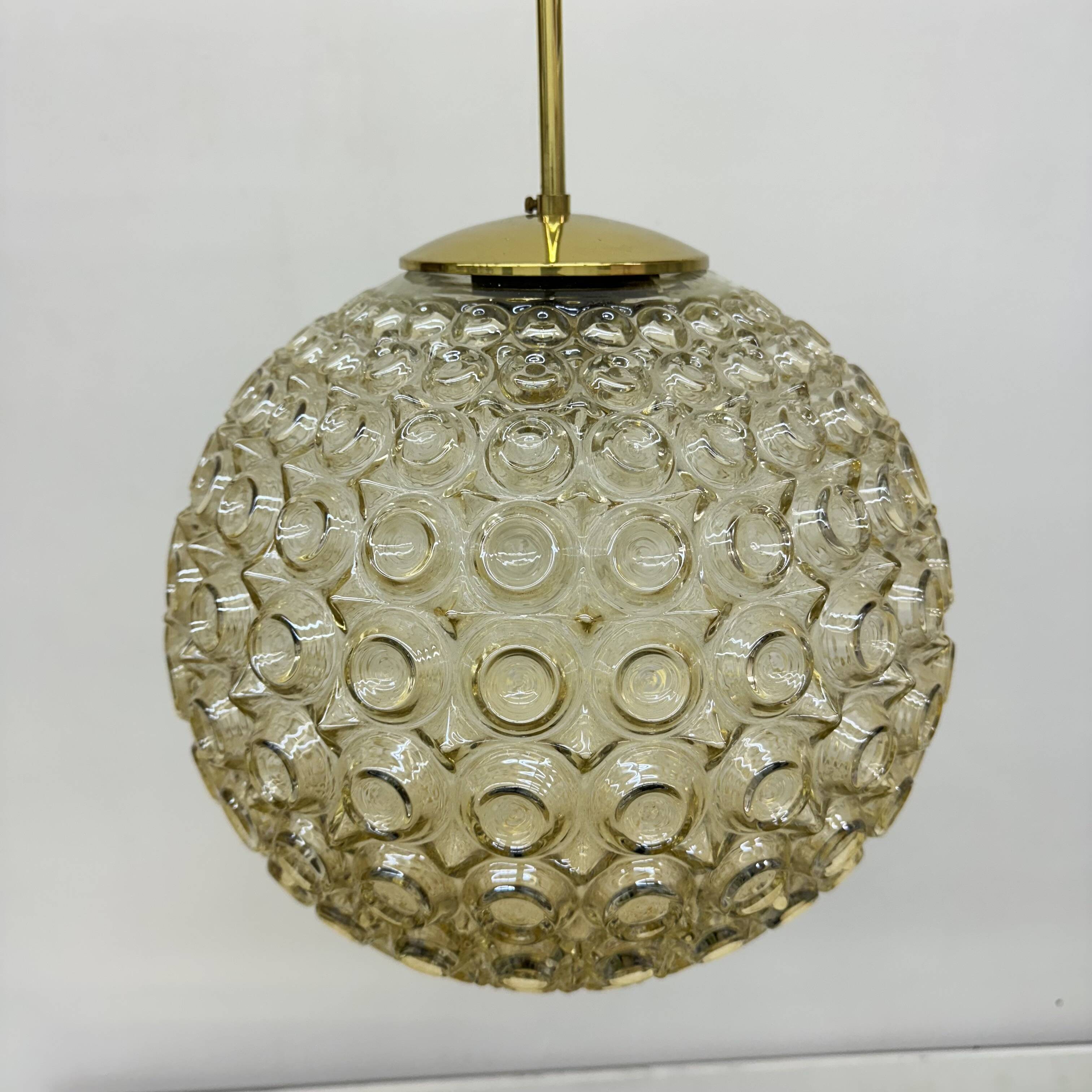 Limburg Glashütte bubble glass pendant light , 1970’s