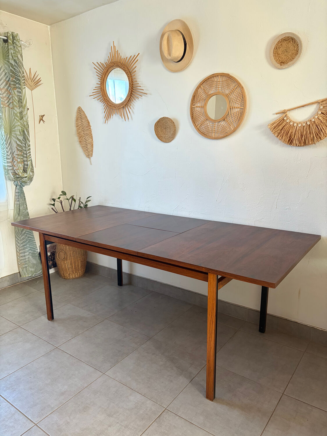 Vintage designer extendable table