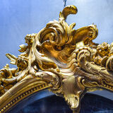 19th-century golden mirror