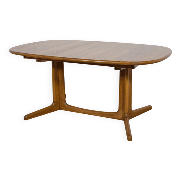Table extensible en chêne du milieu du siècle par NO Møller pour Gudme Furniture Factor