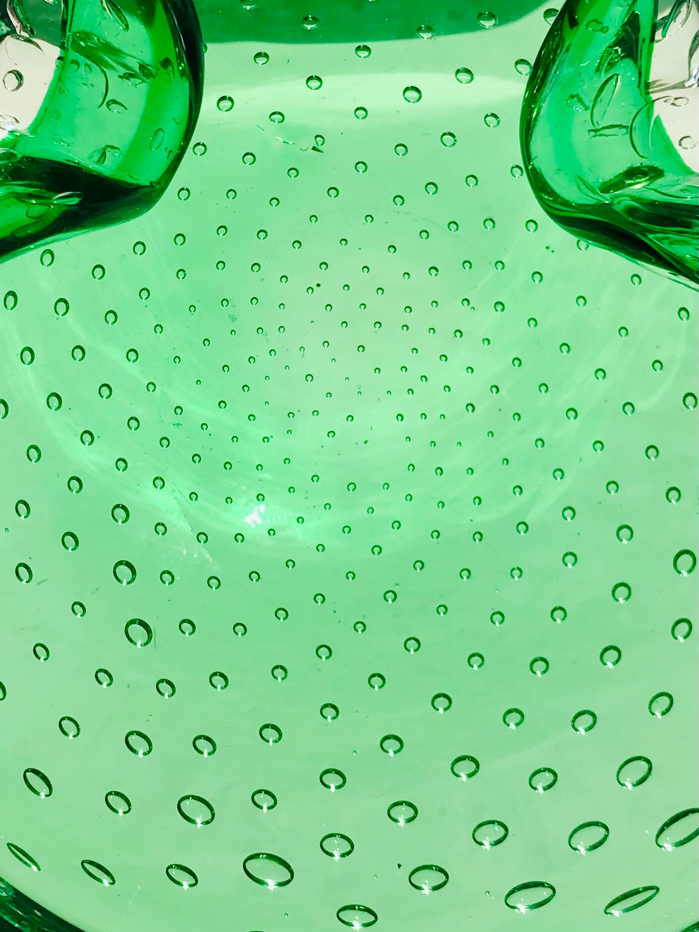 Murano buled glass trinket bowl