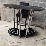 Bar cabinet with a stool