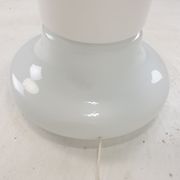 Italian opaline glass zea floor lamp by Salocchi for Lumenform, 1970s