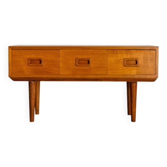 Commode ou table de nuit en teck du milieu du siècle dernier