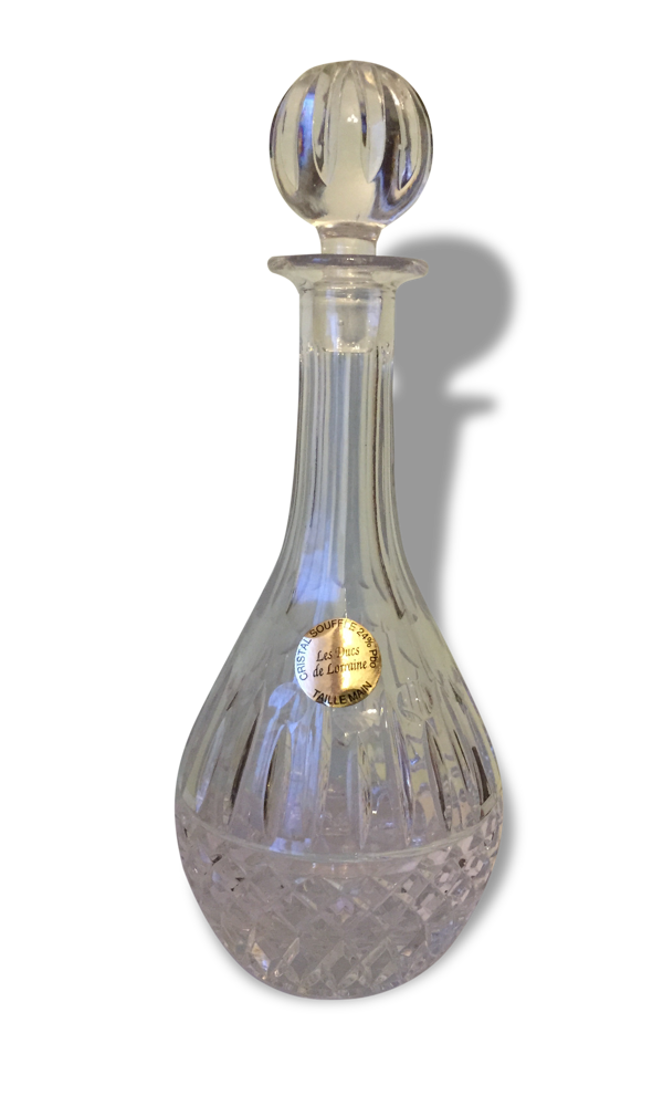 Carafe à décanter en cristal de Lorraine