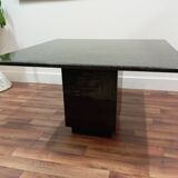 80's design table in black granite