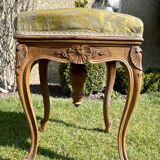 Piano stool in walnut style louis xv