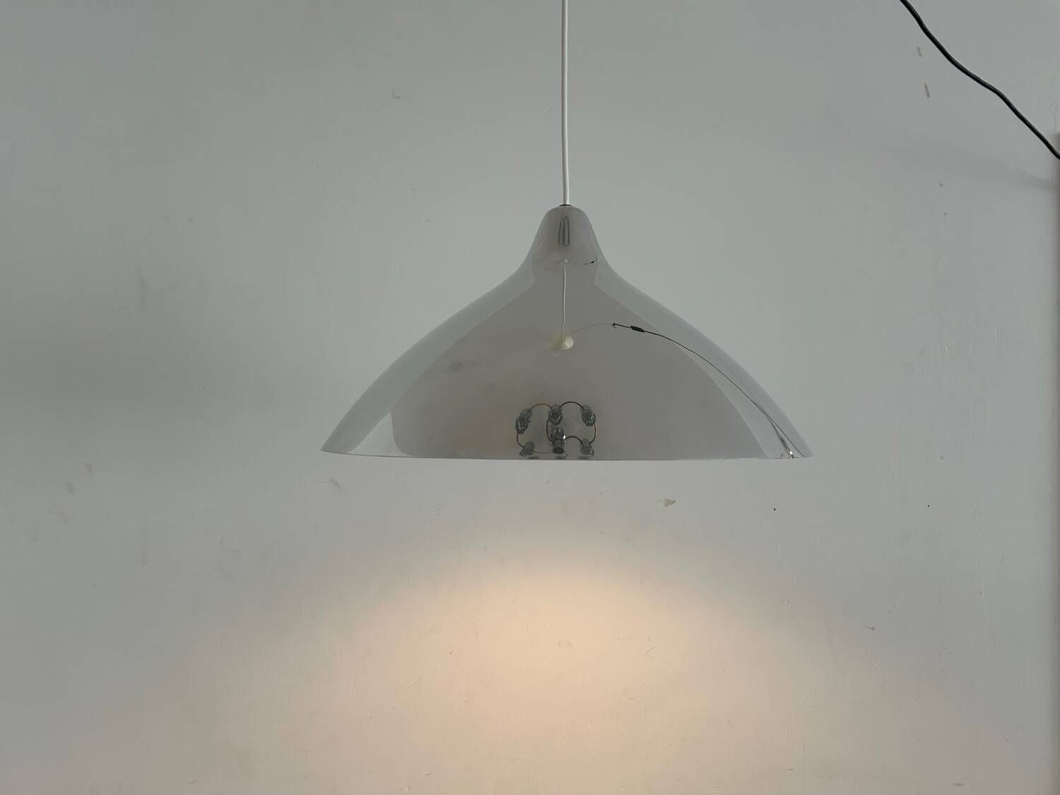 Vintage chrome pendant Lisa Johansson-Pape for Orno