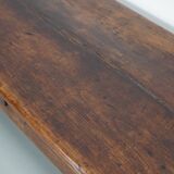 Large Antique 18th Century French Rustic Farmhouse Dining Table Walnut & Oak