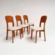 Set of 4 Danish design chairs by Gramrode from the 1970s