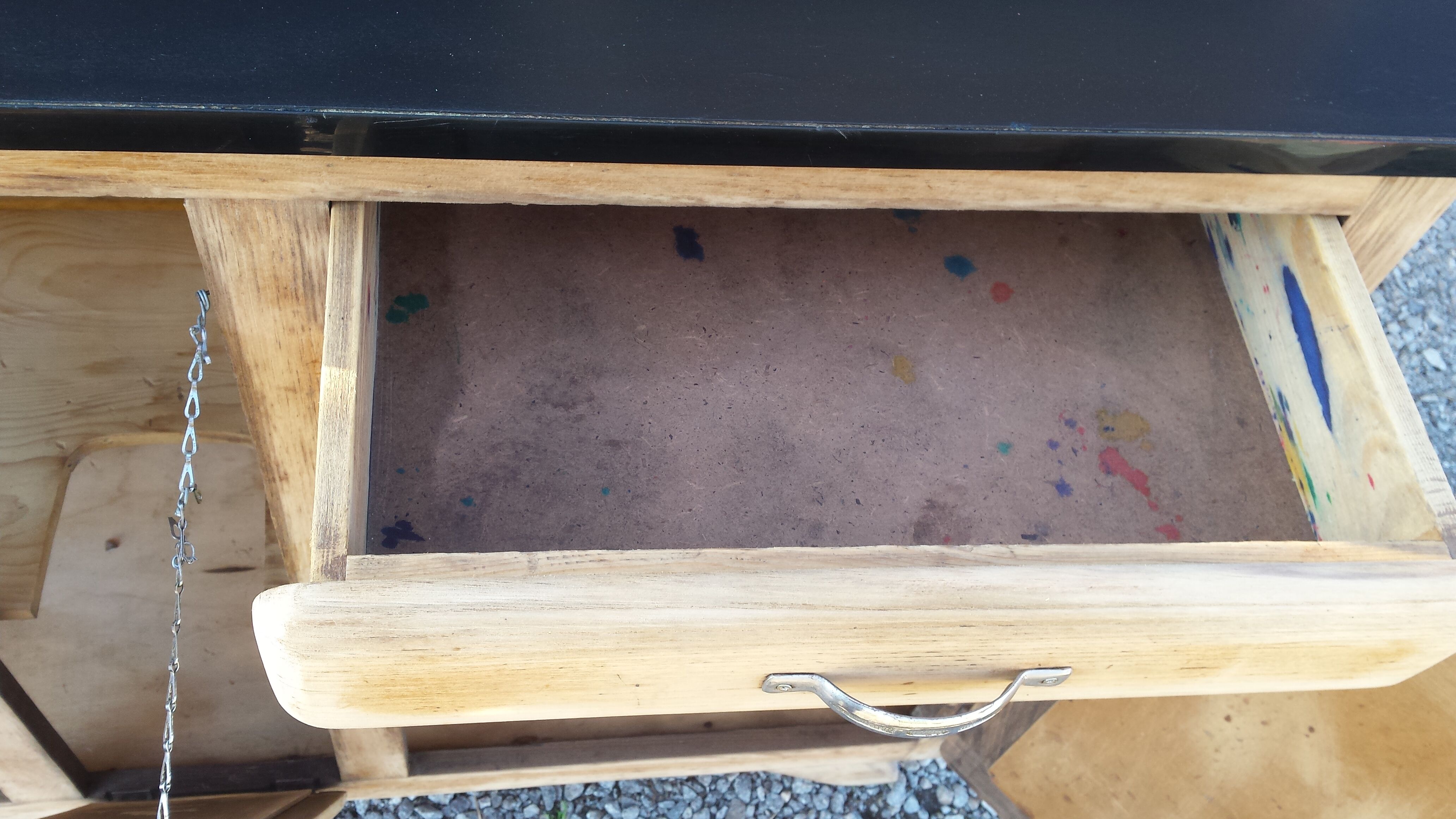 Mado buffet sanded black tray